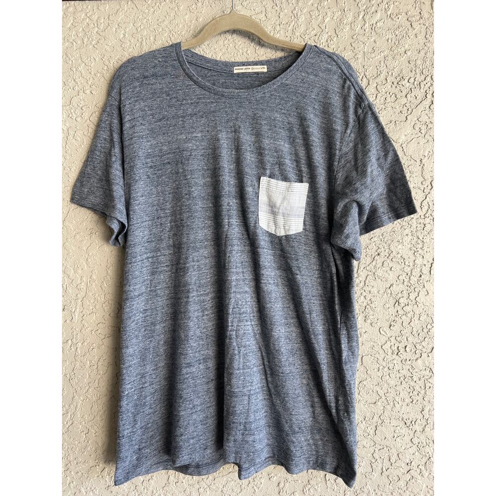 Marine Layer size L XL blue tee t-shirt